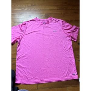 Breathable Athletic Champions Woman’s Plain Pink Pullover T-Shirt Size XL